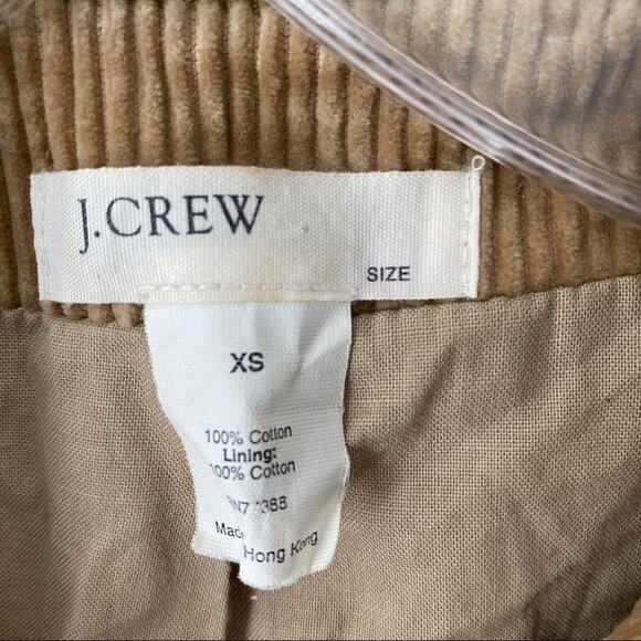 J. Crew Camel Corduroy Crop Jacket XS - Picture 3 of 6